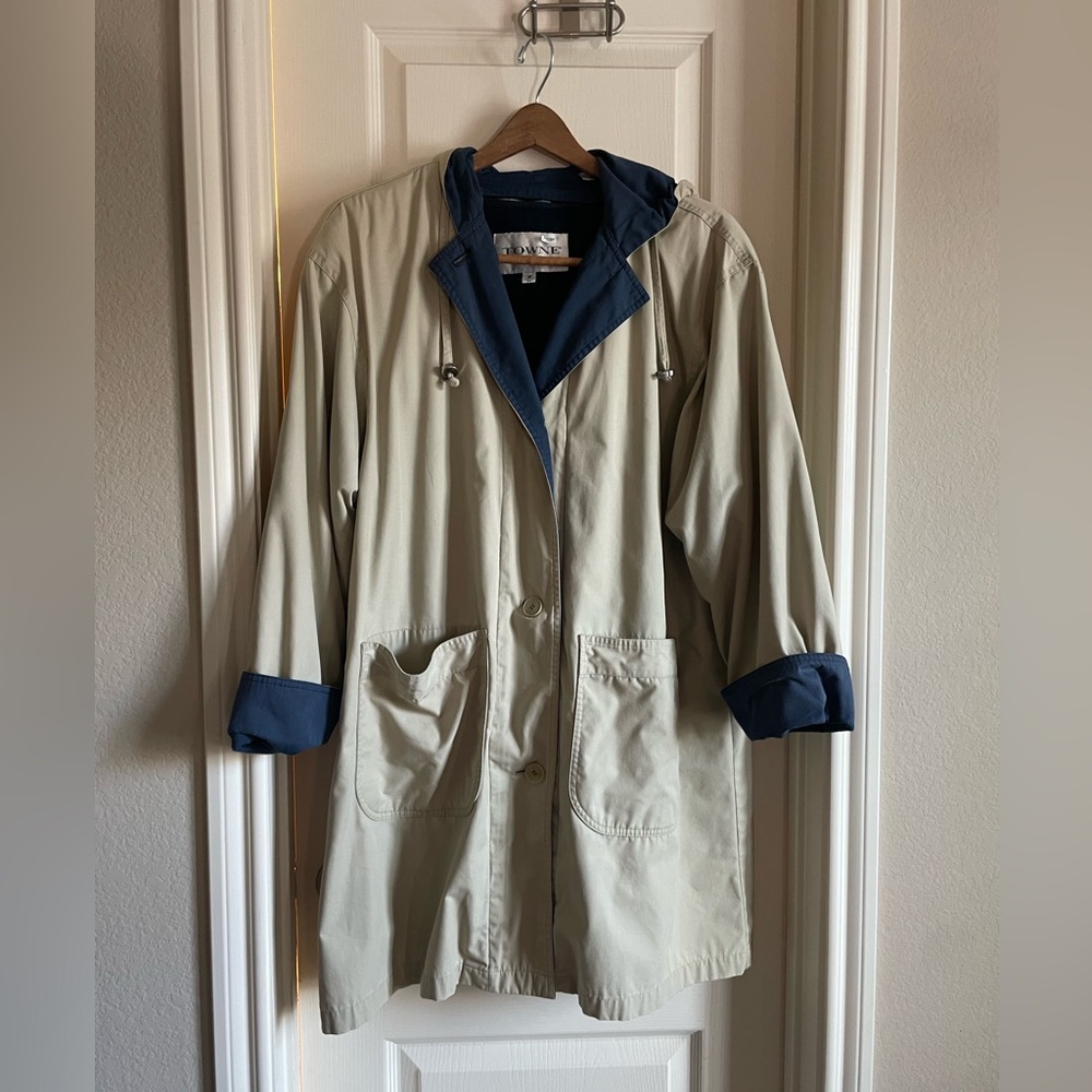 Coastal Grandma Trench Coat